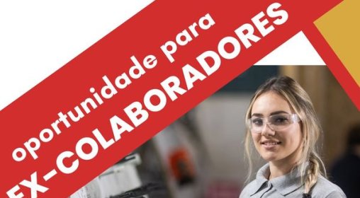 Oportunidade para ex funcionários, inscrições através do Link: https://forms.office.com/e/mBcE0ZHbn5 ou QR Code